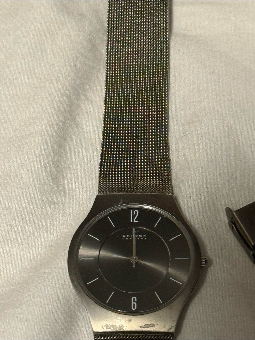 Skagen Men's Gray Mesh Stainless Steel Watch